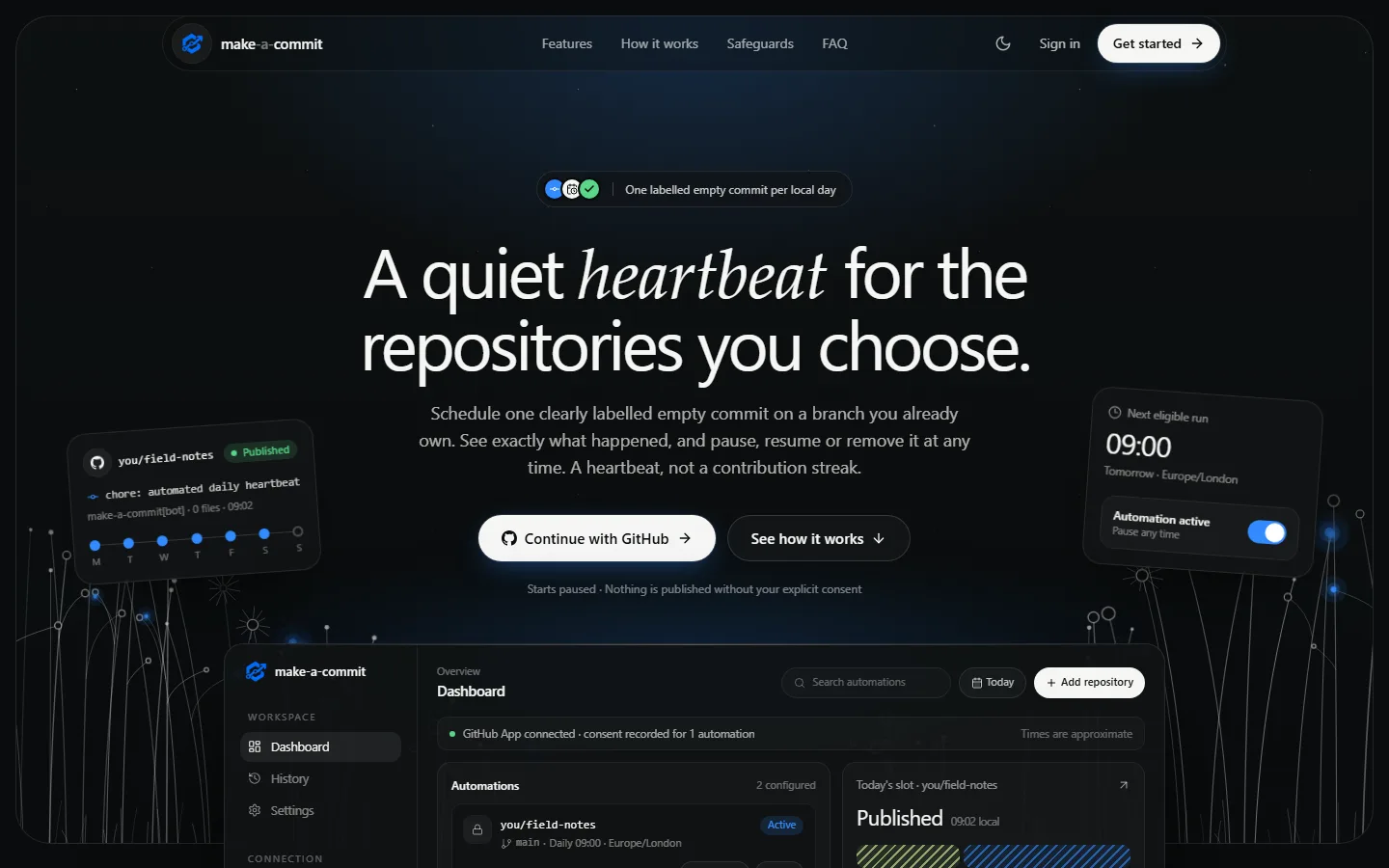 make-a-commit home page